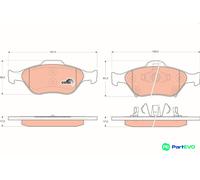 TRW DISC BRAKE BRAKE PAD SET GDB3457 FOR TOYOTA