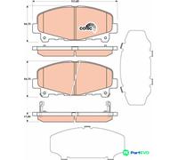 TRW DISC BRAKE BRAKE PAD SET GDB3477 FOR HONDA