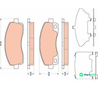 TRW DISC BRAKE BRAKE PAD SET GDB3487