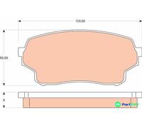 TRW DISC BRAKE BRAKE PAD SET GDB3490 FOR SUZUKI