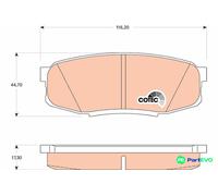 TRW DISC BRAKE BRAKE PAD SET GDB3491