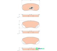TRW DISC BRAKE BRAKE PAD SET GDB3492