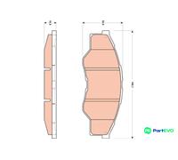 TRW DISC BRAKE BRAKE PAD SET GDB3500 FOR TOYOTA