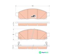 TRW DISC BRAKE BRAKE PAD SET GDB3502