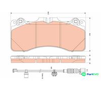 TRW DISC BRAKE BRAKE PAD SET GDB3506