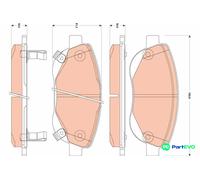 TRW DISC BRAKE BRAKE PAD SET GDB3511 FOR TOYOTA