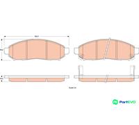 TRW DISC BRAKE BRAKE PAD SET GDB3520