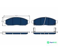 TRW DISC BRAKE BRAKE PAD SET GDB3520BTE FOR NISSAN