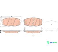 TRW DISC BRAKE BRAKE PAD SET GDB3523