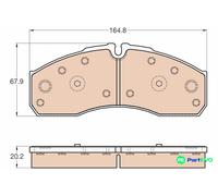TRW DISC BRAKE BRAKE PAD SET GDB3567