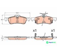 TRW DISC BRAKE BRAKE PAD SET GDB3588 FOR HONDA
