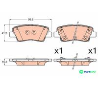 TRW DISC BRAKE BRAKE PAD SET GDB3594 FOR HYUNDAI KIA