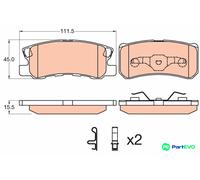 TRW DISC BRAKE BRAKE PAD SET GDB3595 FOR MITSUBISHI