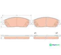 TRW DISC BRAKE BRAKE PAD SET GDB3614 FOR TOYOTA
