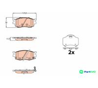 TRW DISC BRAKE BRAKE PAD SET GDB3626 FOR HYUNDAI