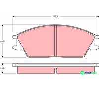 TRW DISC BRAKE BRAKE PAD SET GDB373 FOR HYUNDAI