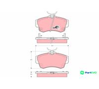 TRW DISC BRAKE BRAKE PAD SET GDB4118 FOR CHRYSLER DODGE