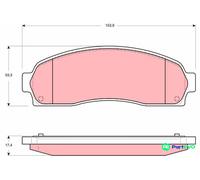 TRW DISC BRAKE BRAKE PAD SET GDB4131 FOR FORD USA