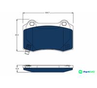 TRW DISC BRAKE BRAKE PAD SET GDB4171BTE FOR TESLA