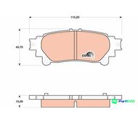 TRW DISC BRAKE BRAKE PAD SET GDB4174 FOR LEXUS