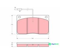 TRW DISC BRAKE BRAKE PAD SET GDB443