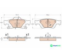 TRW DISC BRAKE BRAKE PAD SET GDB4448