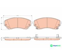 TRW DISC BRAKE BRAKE PAD SET GDB4456 FOR CADILLAC