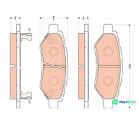 TRW DISC BRAKE BRAKE PAD SET GDB4602 FOR CHEVROLET CADILLAC