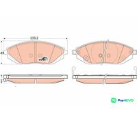 TRW DISC BRAKE BRAKE PAD SET GDB4606