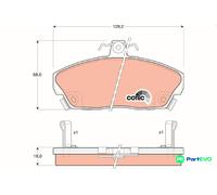 TRW DISC BRAKE BRAKE PAD SET GDB496 FOR HONDA MG ROVER LOTUS