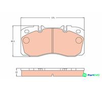 TRW DISC BRAKE BRAKE PAD SET GDB5068