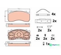 TRW DISC BRAKE BRAKE PAD SET GDB5073