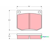 TRW DISC BRAKE BRAKE PAD SET GDB637 FOR SAAB