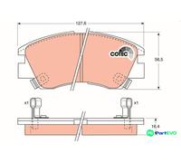 TRW DISC BRAKE BRAKE PAD SET GDB729 FOR MITSUBISHI