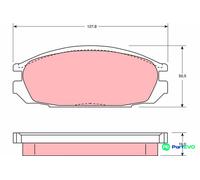 TRW DISC BRAKE BRAKE PAD SET GDB745 FOR NISSAN