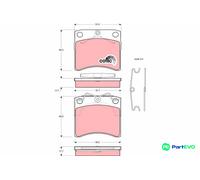 TRW DISC BRAKE BRAKE PAD SET GDB791