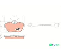 TRW DISC BRAKE BRAKE PAD SET GDB820 FOR BMW