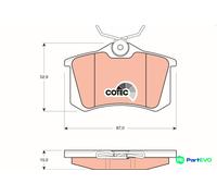 TRW DISC BRAKE BRAKE PAD SET GDB823 FOR AUDI CITROËN PEUGEOT RENAULT SEAT VW