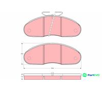 TRW DISC BRAKE BRAKE PAD SET GDB827