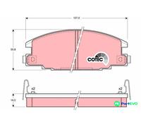 TRW DISC BRAKE BRAKE PAD SET GDB870 FOR ISUZU OPEL VAUXHALL