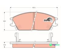 TRW DISC BRAKE BRAKE PAD SET GDB893 FOR HYUNDAI