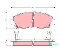 TRW DISC BRAKE BRAKE PAD SET GDB894 FOR HONDA