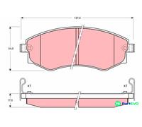 TRW DISC BRAKE BRAKE PAD SET GDB895 FOR HYUNDAI
