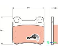 TRW DISC BRAKE BRAKE PAD SET GDB911 FOR MERCEDES-BENZ