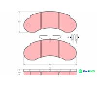 TRW DISC BRAKE BRAKE PAD SET GDB950 FOR MERCEDES-BENZ
