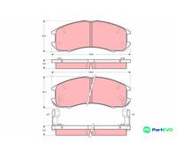 TRW DISC BRAKE BRAKE PAD SET GDB981 FOR MAZDA FORD USA