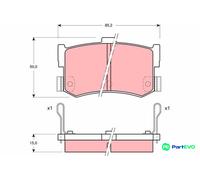 TRW DISC BRAKE BRAKE PAD SET GDB994 FOR HONDA ROVER HYUNDAI ACURA