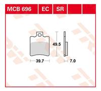 TRW MCB696EC Brake pad set