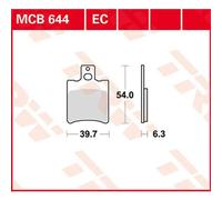 TRW MCB644EC Brake pad set