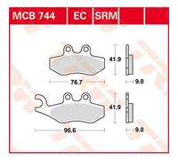 TRW MCB744EC Brake pad set